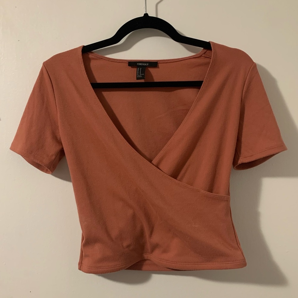 Forever 21 Knit Wrap Top